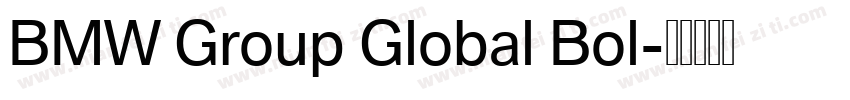 BMW Group Global Bol字体转换